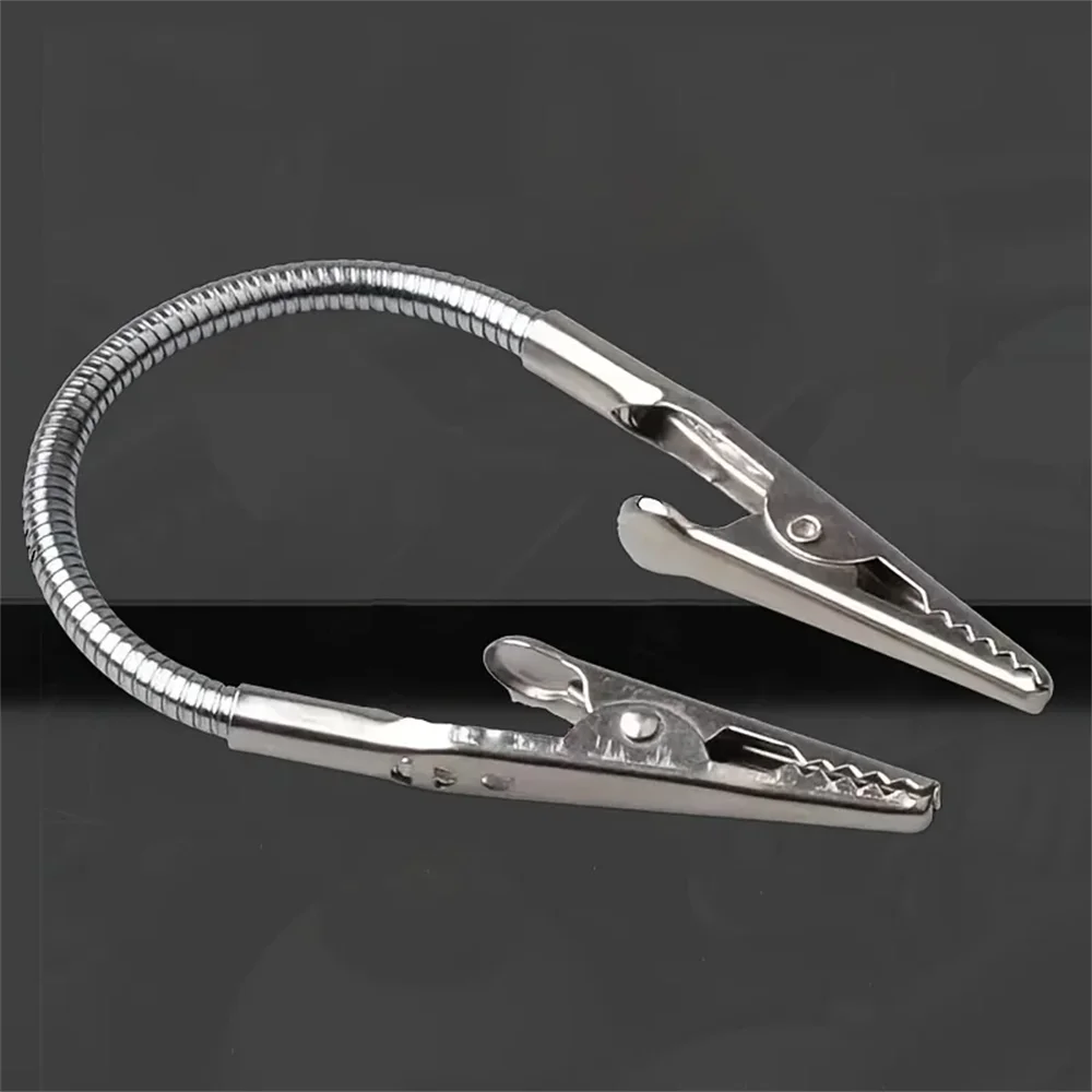 Heavy-Duty Multipurpose Double-Headed Crocodile Clip Holder - Dual Clamp with Bendable Design,Compatible with Mosquito Coils