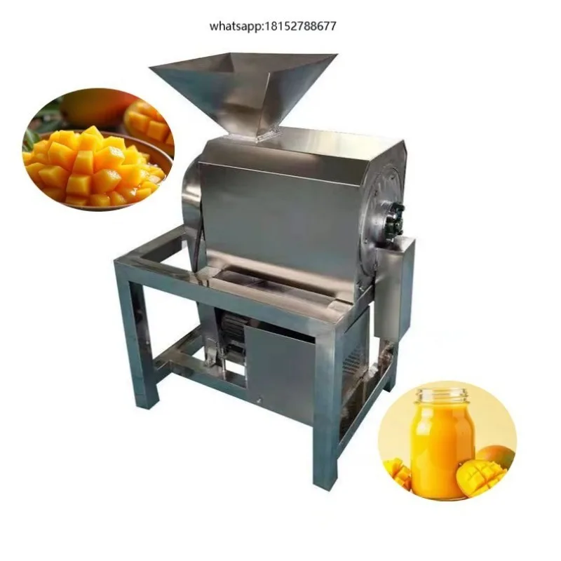 Efficient Strawberry Beating Pulper Banana Mango Puree Make Fruits Pulpe Extraction Machine