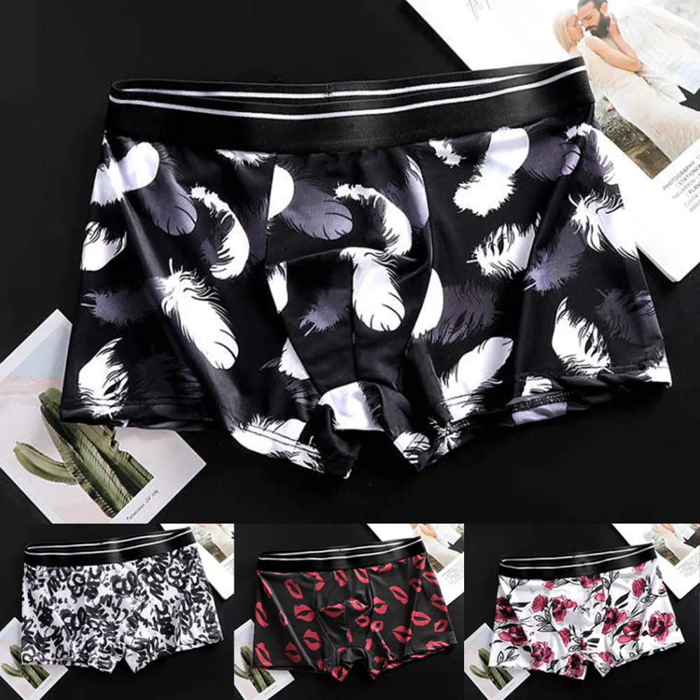 Мужские сексуальные трусы из ледяного шелка от 18 лет, бразильское нижнее белье, боксеры, мужские трусы с выпуклым мешочком, мужские трусы, мягкие трусы, плавки