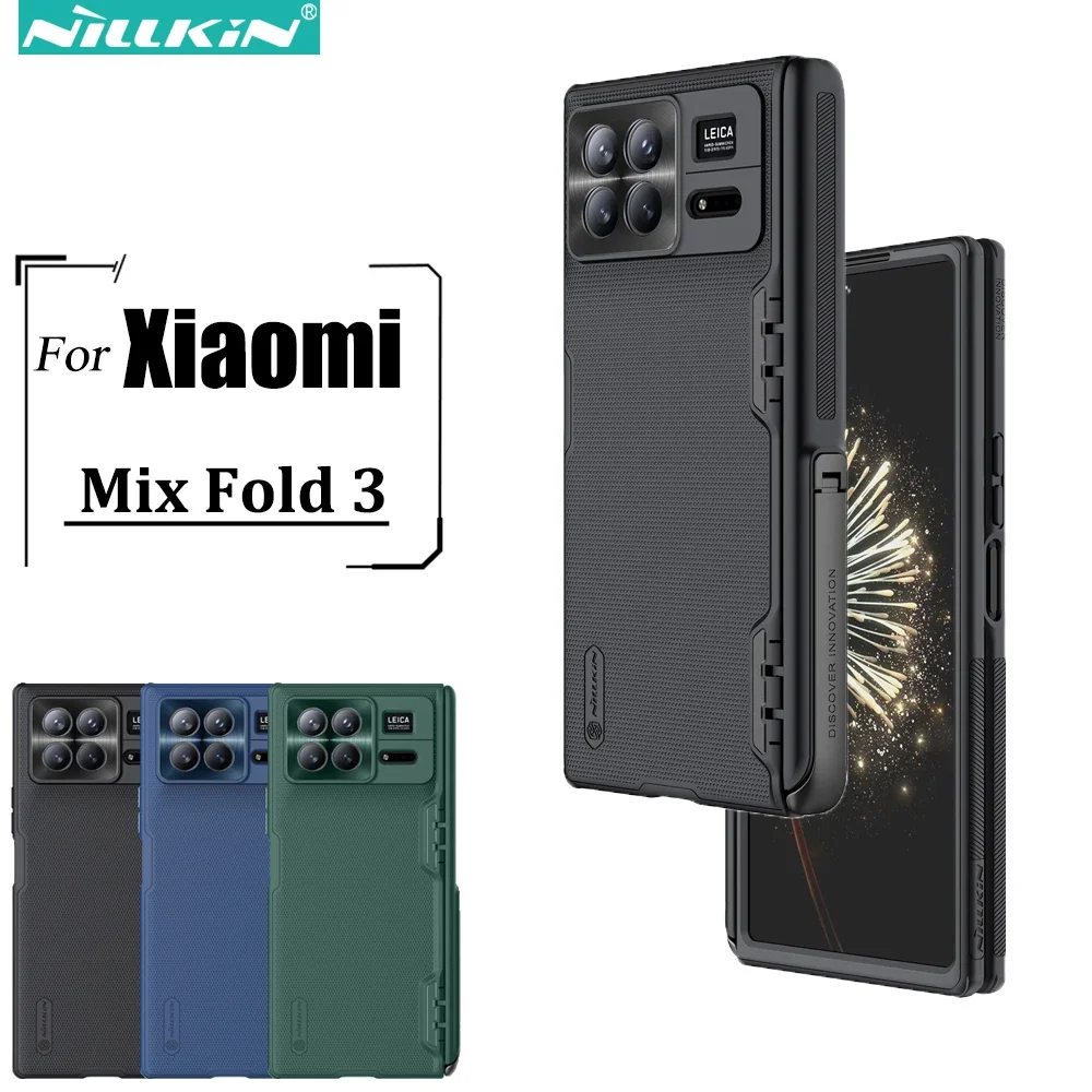 

Nillkin for Xiaomi Mix Fold 3 Case Super Frosted Shield Fold PC+TPU Case with Stand Cover for Xiaomi Mix Fold 3 5G Matte Case