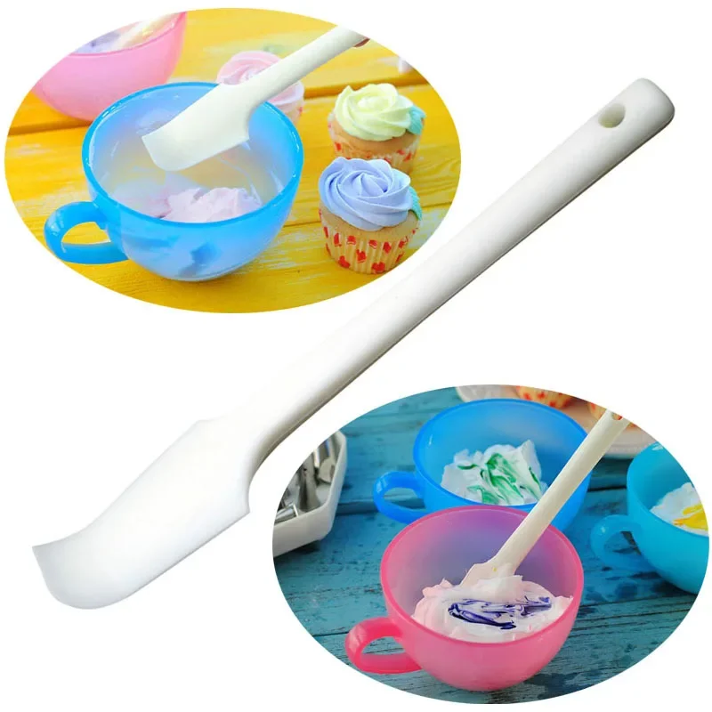 Food Grade Stirring Scraper Silicone Elbow Bean Paste Bending Spatula  Cake  Cream Baking Kitchen Practical Pastry Tool