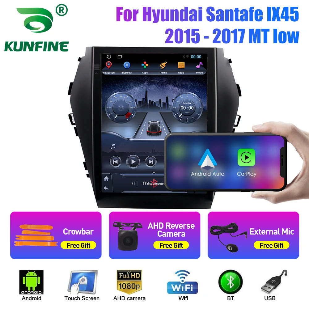 

9.7 Inch Tesla Style 2 Din Android Car Radio For Hyundai Santafe IX45 15-17Stereo Car Multimedia Video Player DVD GPS Navigation