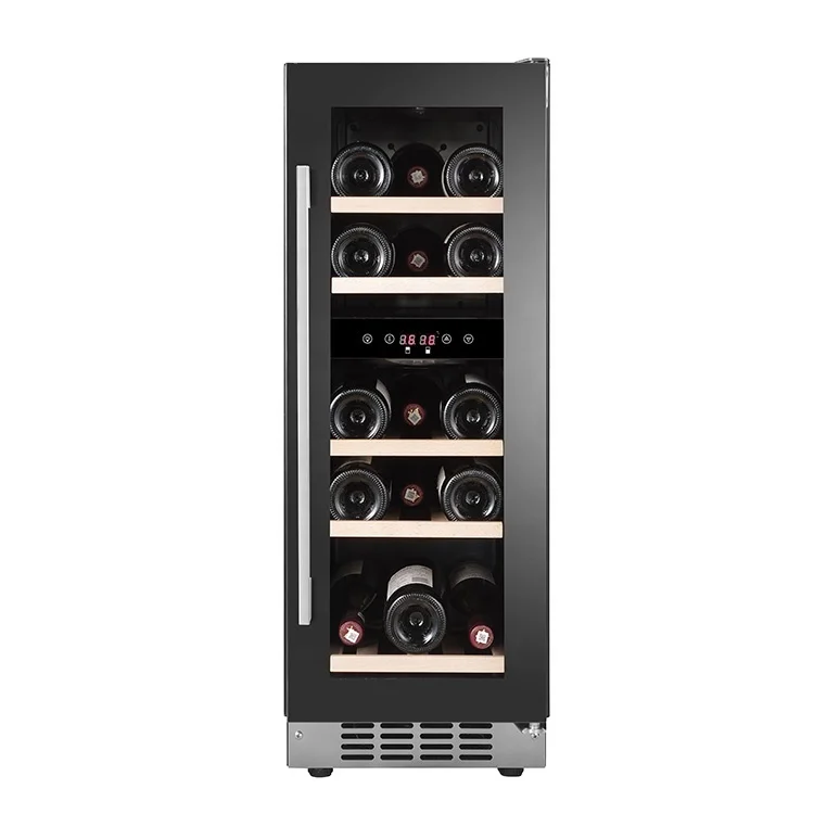 Candor 15 Bottle Dual Zone Wine Fridge Electric Home Appliance with Humidity Control for Hotel Built-in Installation Wholesale