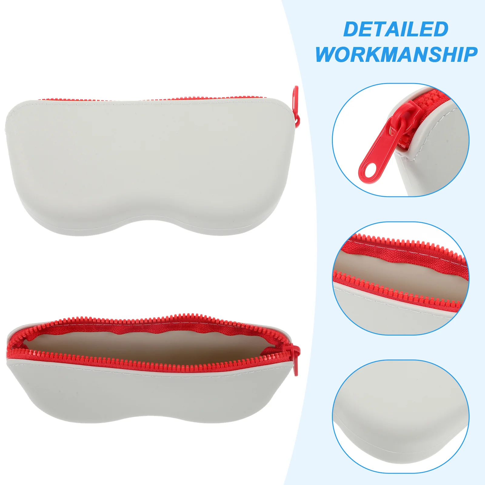

Silicone Eyeglass Case Travel Sunglasses Pouch Stylish Portable Protector for Women Men Glasses Pouch Eyeglass Cases for Women