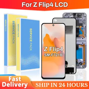 Bilashmart Flip4 Screen Samsung Z Flip 4 F721 F721B LCD Display Touch Screen Digitizer Assembly Replacement Samsung Z Flip4 Screen