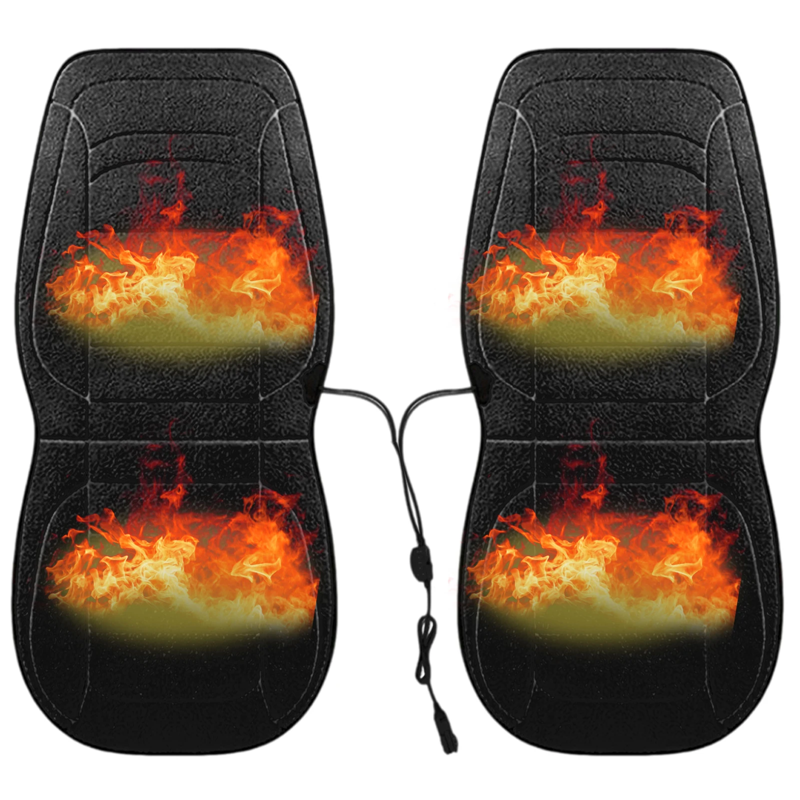 

Heated Car Seat Cover Car Heating Seat Cover Fluffy Soft Front Car Seat Pads Heat Seat Cover for Home Office Chair and More