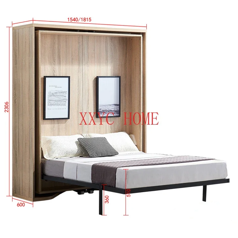 Multipurpose Space-Saving Revolving Silence Vertical Murphy Bed Folding Swivel Rotate Hidden Wall bed mechanism