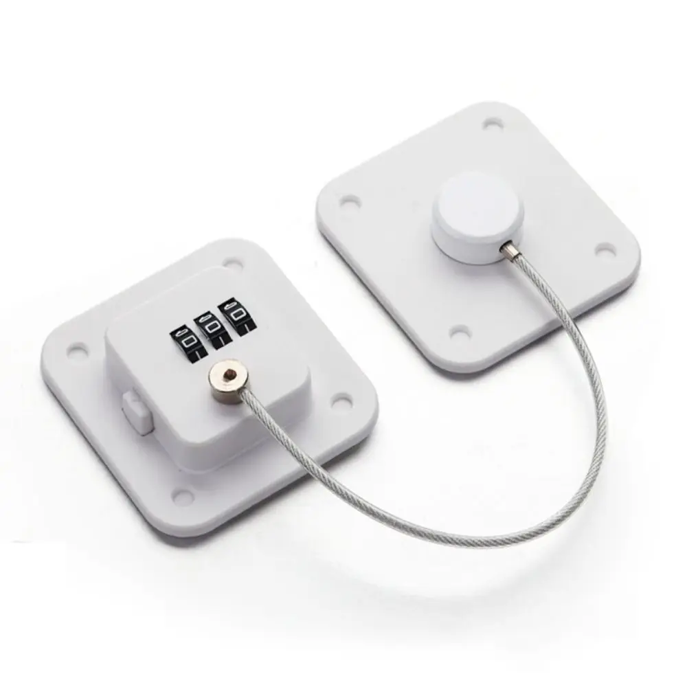 

Durable 3-digit Window Password Lock No Punching with Adhesive Baby Safety Lock Black/white ABS Coded Lock Window