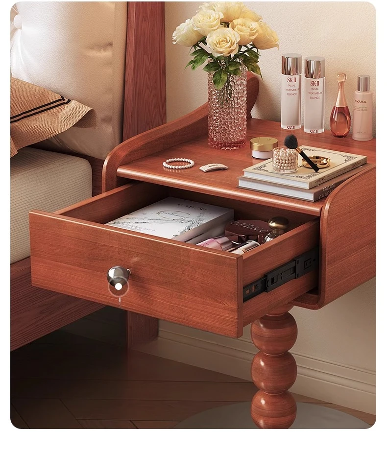 

Bedside table Solid wood household bedroom