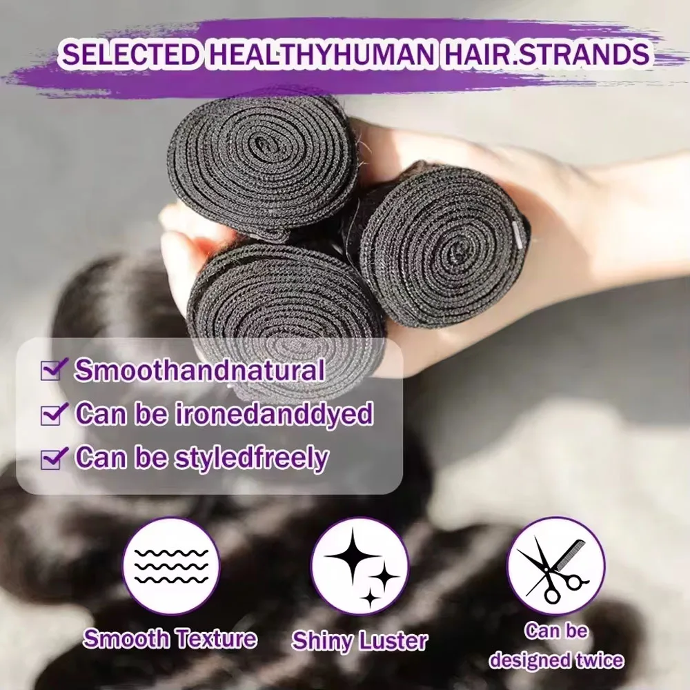 100% пучки человеческих волос, объемные волны, человеческие волосы, 22, 24 дюйма, плетение волос 1/3/4, пучки натуральных необработанных человеческих волос