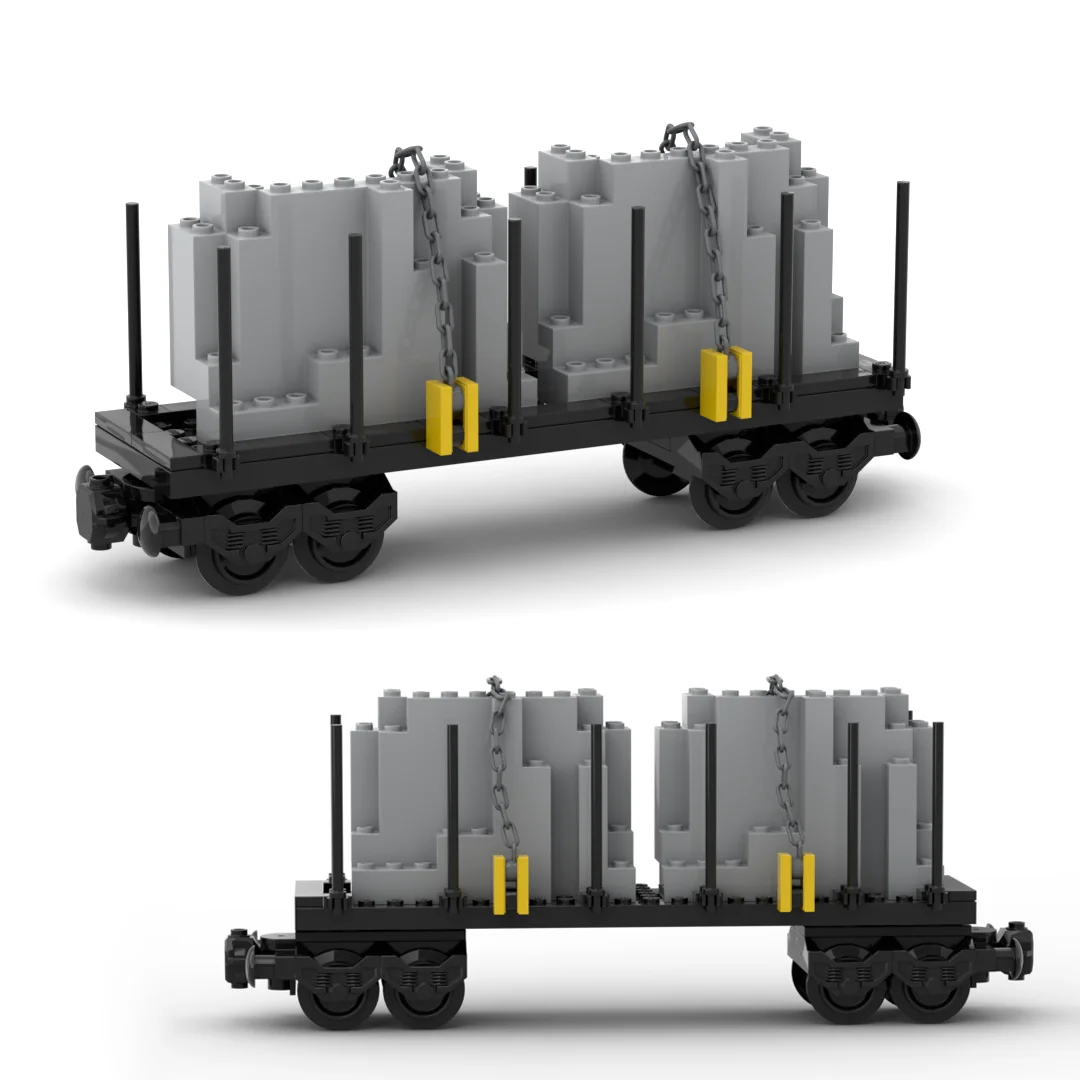 

MOC креативные строительные блоки, городской поезд, карета, основа, имитация рокарий, камень, транспортный автомобиль, сделай сам, сборка кирпича, игрушка для мальчиков