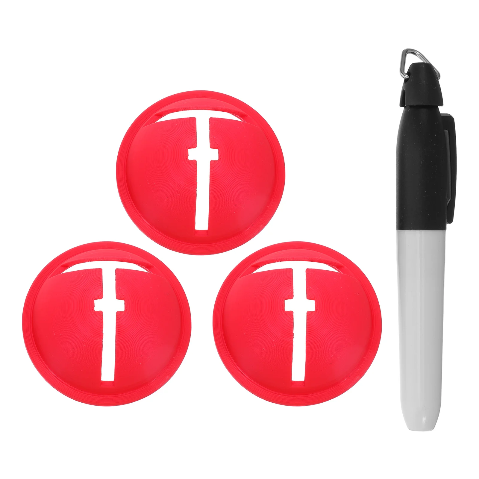 Herramienta de marcado de pelotas de Golf, plantilla de dibujo de alineación para práctica verde, marcador de línea duradero, Corrector de columpio para principiantes, 4 Uds.