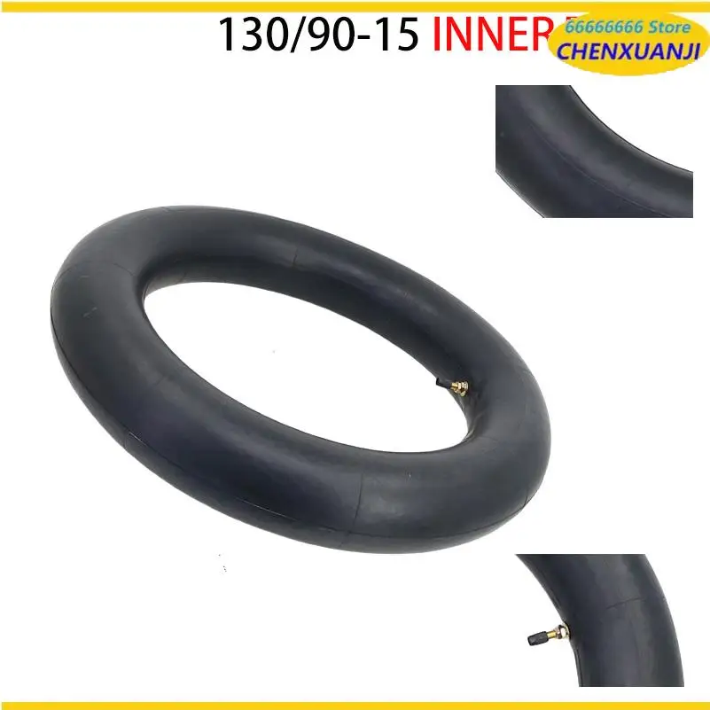 Butyl rubber high airtightness straight mouth 130/90-15 inner tube for off-road motorcycles