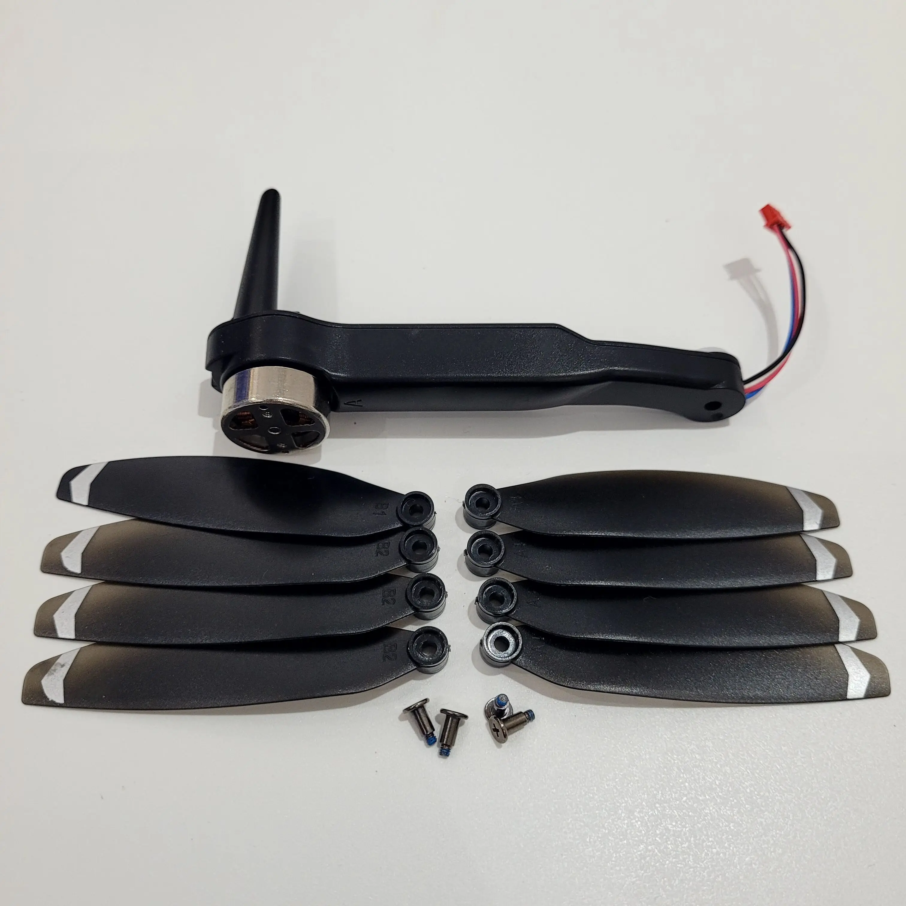 

K11 MAX Drone Motor Arm Spare Part Front A Motor Arm with 8PCS Propeller Blade Part for RC Quadcopter K11MAX Accessory
