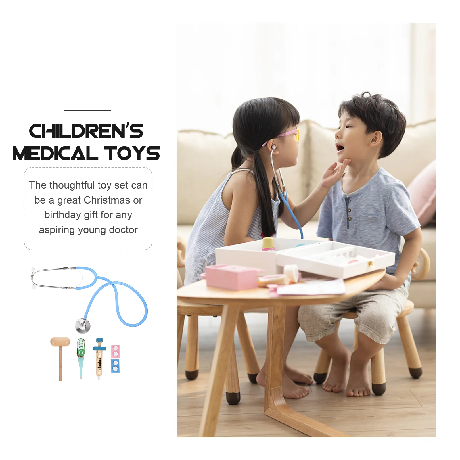 Médico brinquedo crianças playset fingir kits de brinquedos da criança para médicos plástico escritório mini