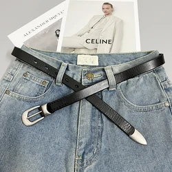 High End Top Layer Cow Leather Waist Belt for Women Irregular Adjustable Genuine Leaher Jeans Strap Belt Corset Femme Cinturones