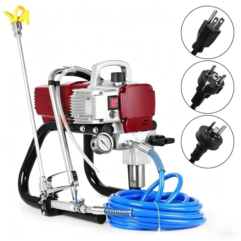 Electric Airless Paint Sprayer High Pressure for Latex Anti Rust Fireproof Coating Wall Ceiling Furniture Spray Painting Machine