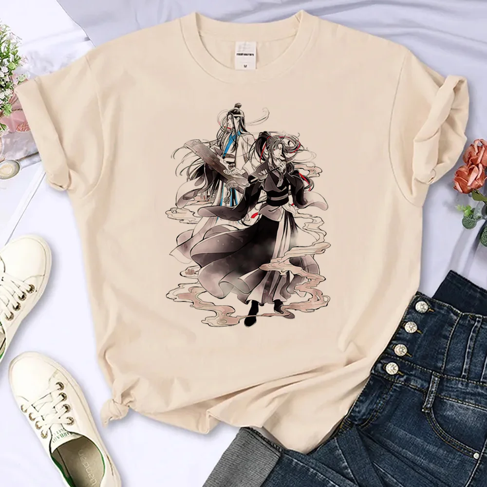 Camisetas de Mo Dao Zu Shi para mujer, top de manga japonesa, ropa de verano para mujer