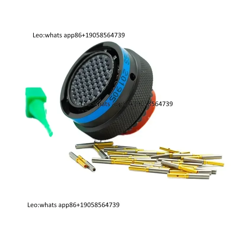 D38999 Series III Style Circular Connector 12 55 Pin Zinc Alloy Shell Olive Green Cadmium Plated Receptacle Plug with