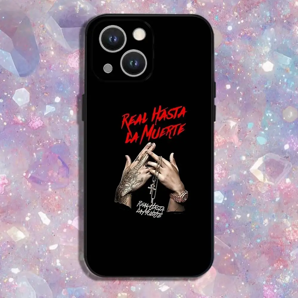 Anuel AA Real Hasta La Muerte حافظة لهاتف آيفون 16 15 14 13 12 11 Pro Max Mini X XS SE4 7 8 Plus 16E غطاء ناعم شل Fundas #4