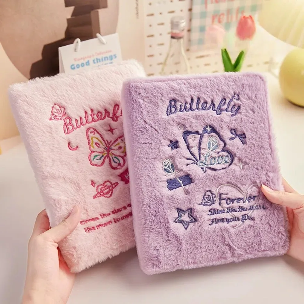 봉제 나비 커버 사진 카드 바인더 20 매 100 카드 슬롯 수집 도서 바인더 A5 크기 3 인치 사진 용 포토 카드 홀더