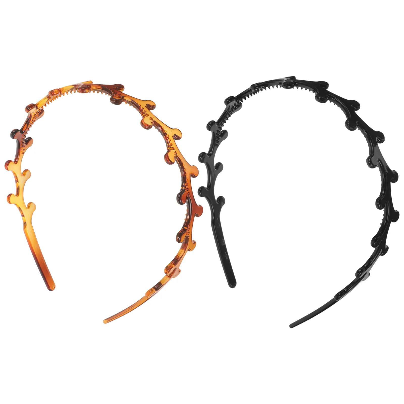 2Pcs Hair Comb Headband Deer Horn Design Non- Hair Band Face Wash Spa Headband Workout Headbands for Women