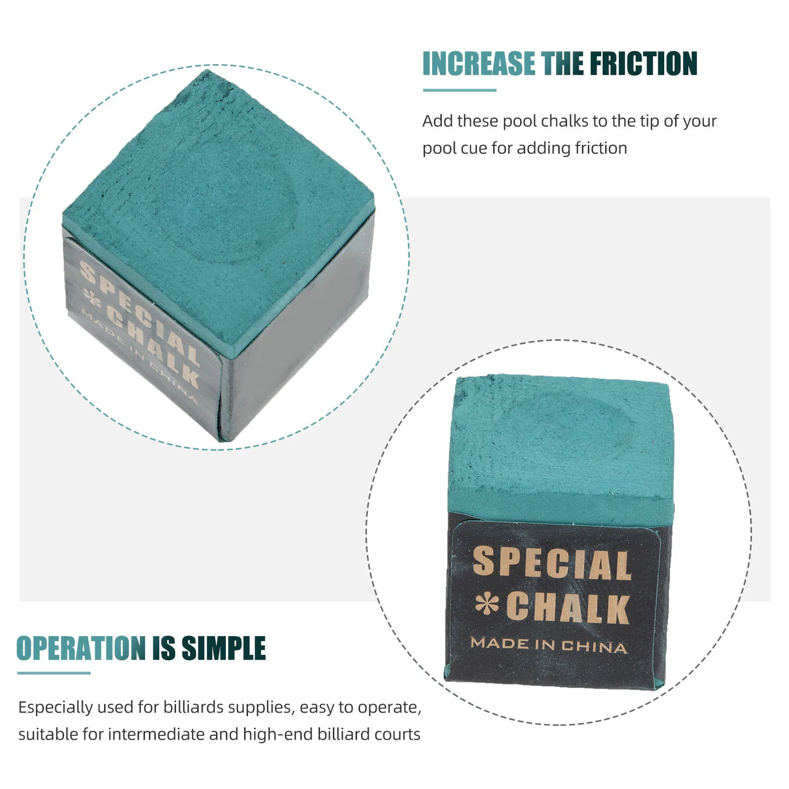12 قطعة طاولة بلياردو الطباشير السلس طلاء يزيد من الدقة مثالية لنوادي السنوكر بركة الطباشير جديلة عصا مسحوق #2