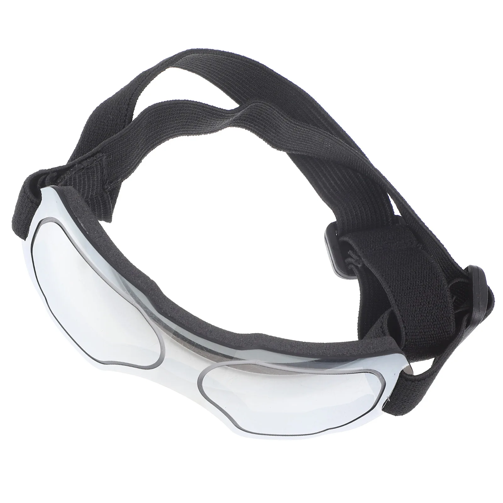 

Pet Sunglasses Silver M Size Windproof Dog Goggles for Small Dogs Photo Prop Cool Eye Wear Summer Accessories Durable PC