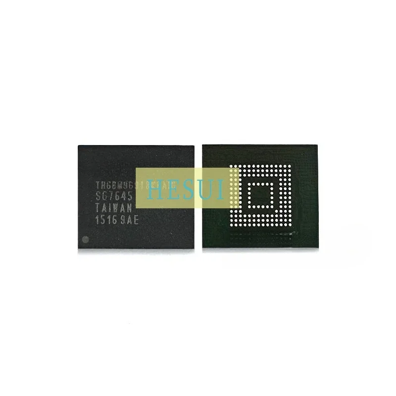 Used&Not NEW&Send after Measure THGBM9G9T8KBAIG 153BGA eMMC flash memory particles, memory chip IC 0-10