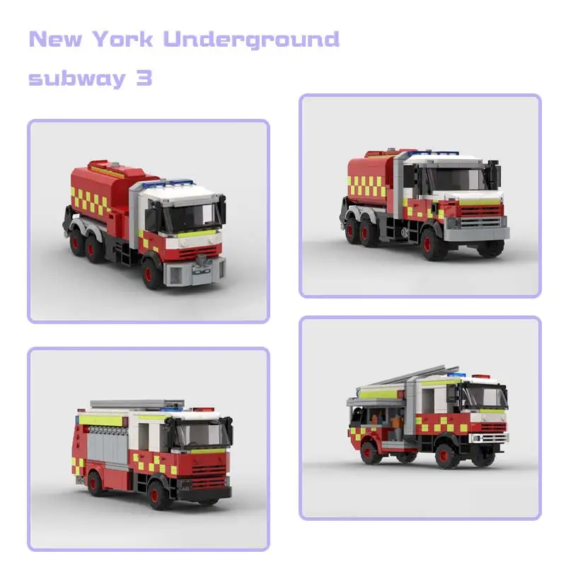 MOC Classics Trucks Series Bundle Engineering Vehicle Commander Model Series MOC Building Blocks Technology Bricks Toy Xmas Gift