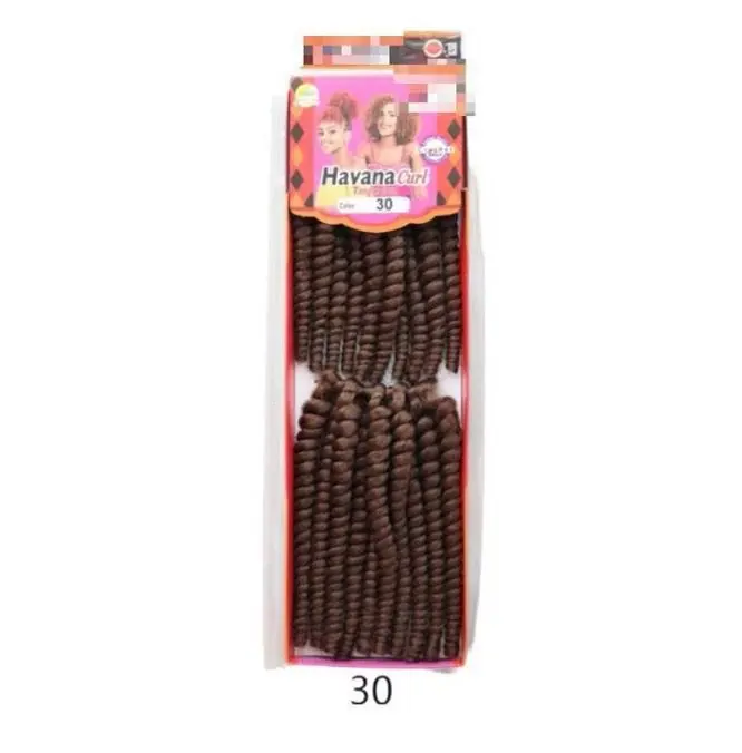 8 Zoll synthetische Havanna Curl Braids, perfekt für Passion Twists und Häkelfrisuren, afrikanische Kollektion, Flechthaare.