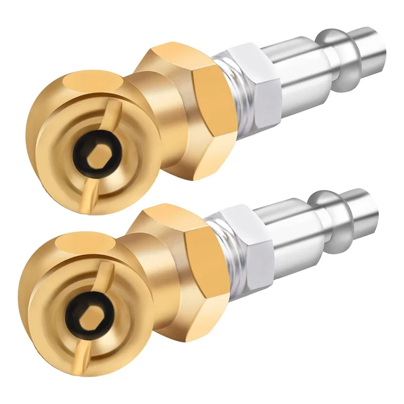 

AA-1/4Inch Portable Air Chuck Closed Brass Ball Inflator For Inflator Gauge Compressor Accessories, 10 Pack