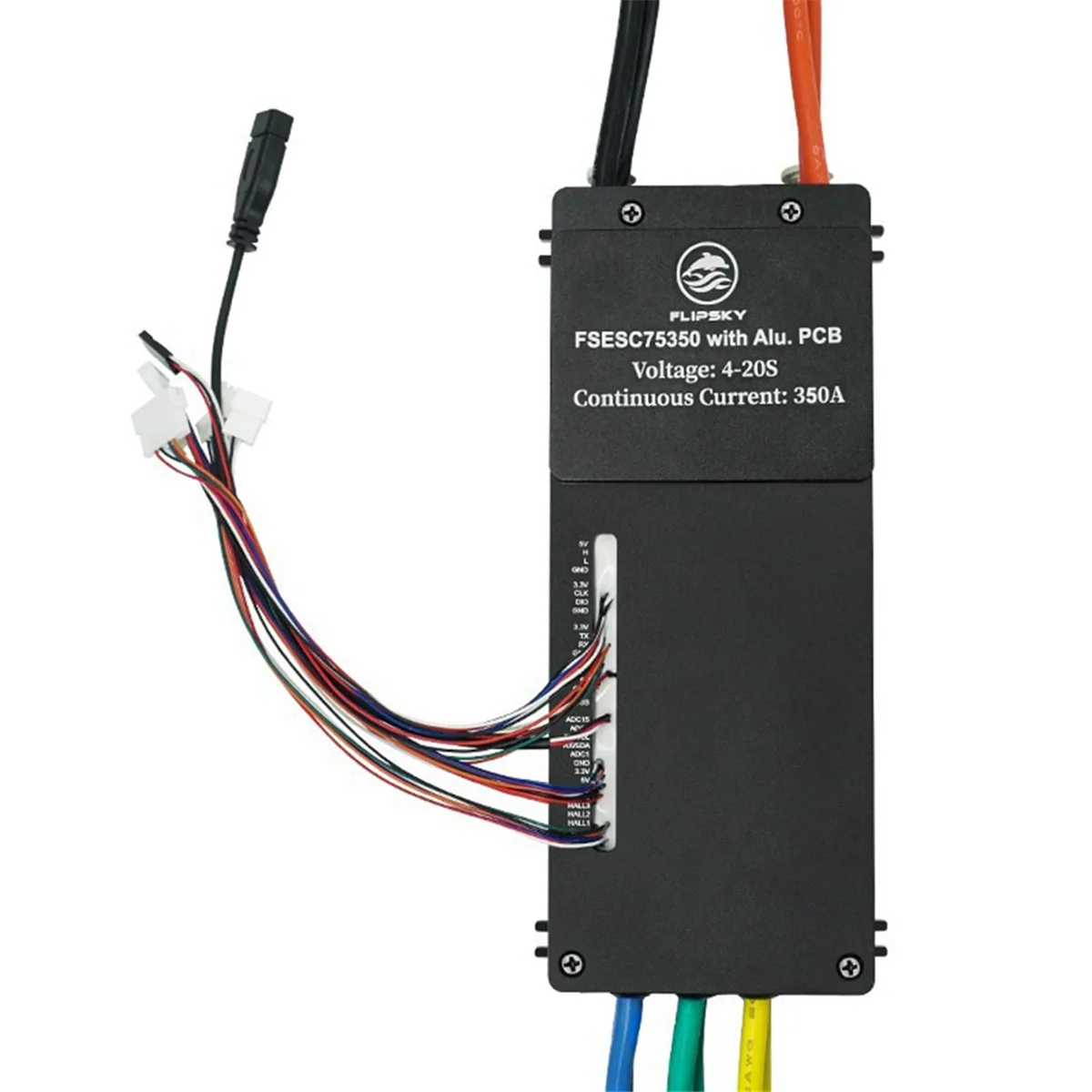 

Flipsky FSESC 75350 ESC 84V High Current 350A ESC Base on Vesc with Aluminum Case Water Cooling ESC for E-Foil Fighting Robot
