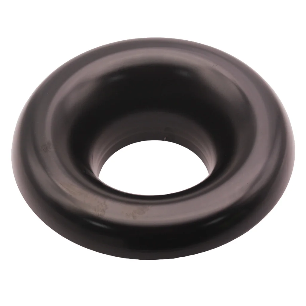 Czarny, nowy, 3-calowy, w pełni frezowany CNC aluminiowy krótki komin powietrzny do kompresora.