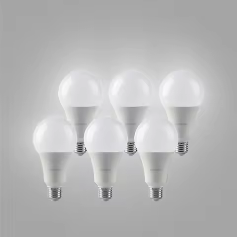 6 Pack A Series LED Bulb 8W 9W 10W 12W 15W 18W 20W 24W AC110V 220V E27 B22 Base 3000/4000/6000K for Kitchen Living Room Bedroom