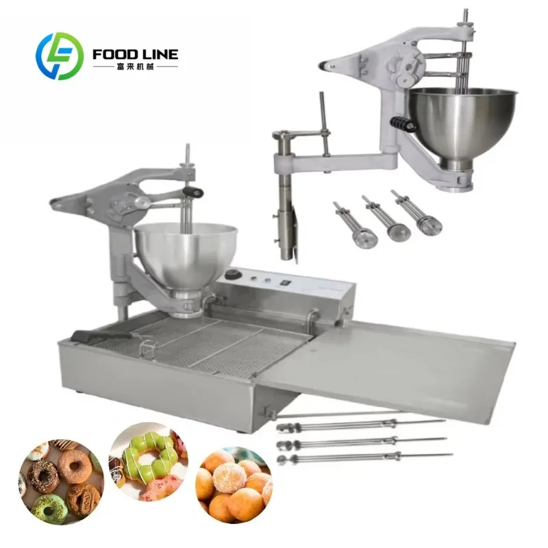 Customized Automatic  Portable Loukoumades Machine Ring Ball Mochi Donuts Making Machine With 9L Hopper Donuts Frying Machine