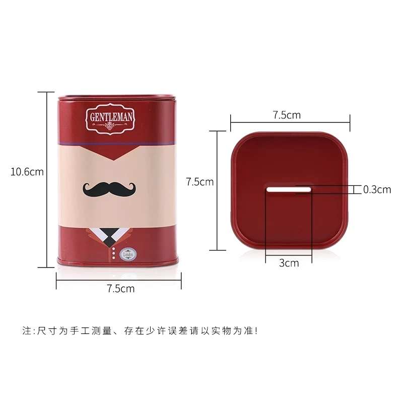 Retro Barber Shop Safety Razor Blade Disposal Container Case - Storage Box for Sharp Blades