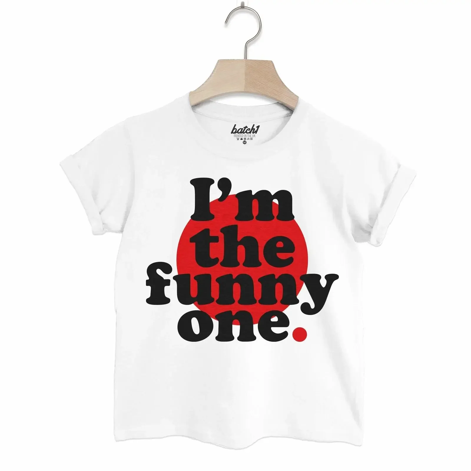 T-shirt vintage délavé pour homme, motif Comic Relief Red Nose Day The Funny One, vêtements de créateur graphique, collection Batch1