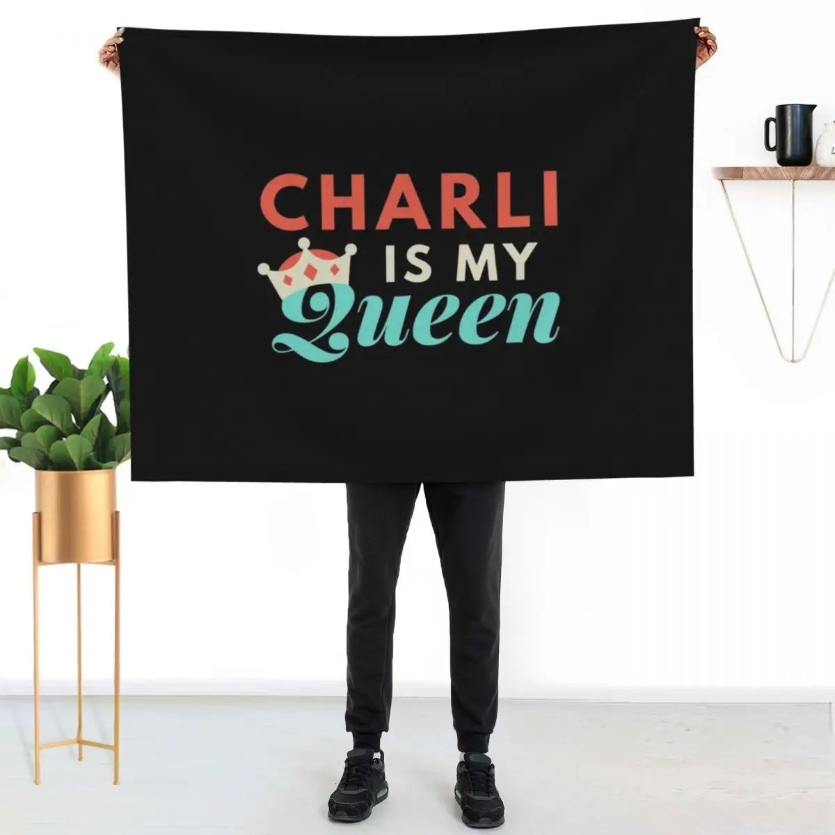 Charli is my Queen Throw Blanket Soft Plush Blanket as Housewarming Gift