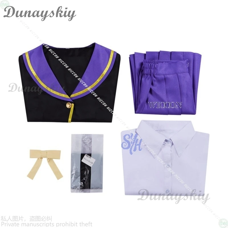 الفصول الدراسية لقطة سوداء وساحرة Spica Virgo أزياء تنكرية للفتيات السحرية رداء JK فستان الهالوين