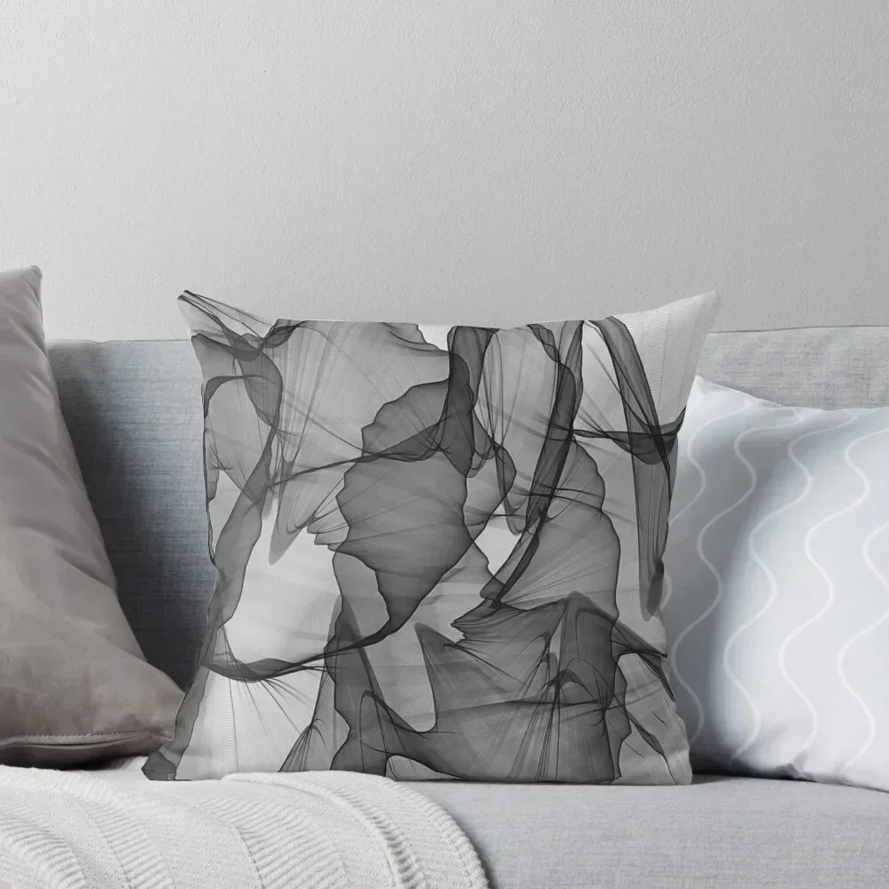 

Black And White Silk Throw Pillow luxury sofa pillows Embroidered Cushion Cover Decorative pillowcase Sofas Covers pillow