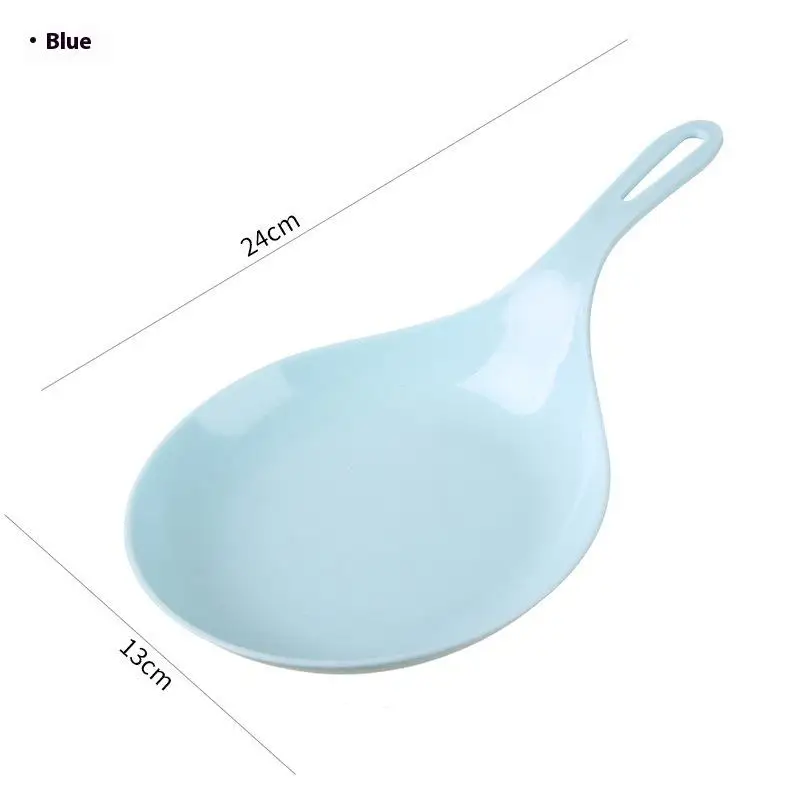 لوحة ملعقة كبيرة مع مقبض أطباق طبق توابل وصلصة التعامل مع ملعقة تقديم على الطراز الكوري أطباق تذوق ملاعق العشاء لشريحة لحم الحلوى #6
