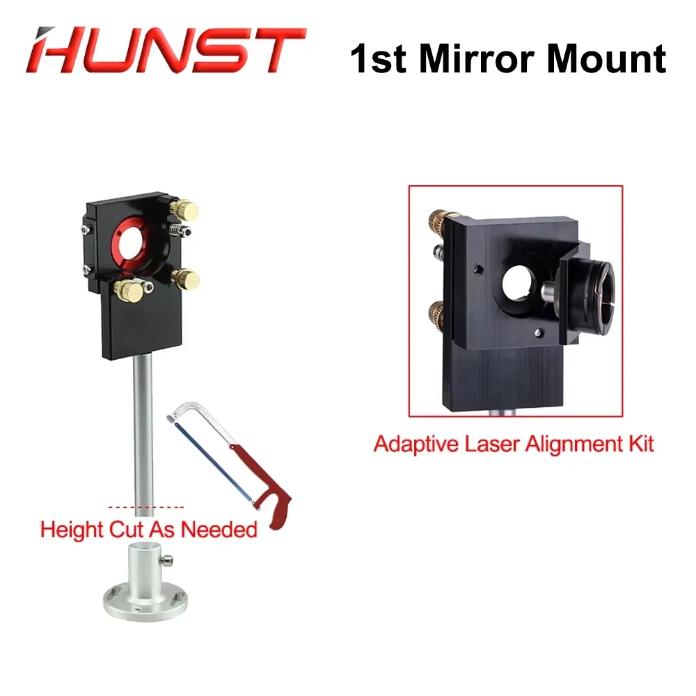 HUNST Co2 Laser Head First Mirror Mount Dia.25mm Reflective Mirror Integrative Mount for Laser Cutting Machine.