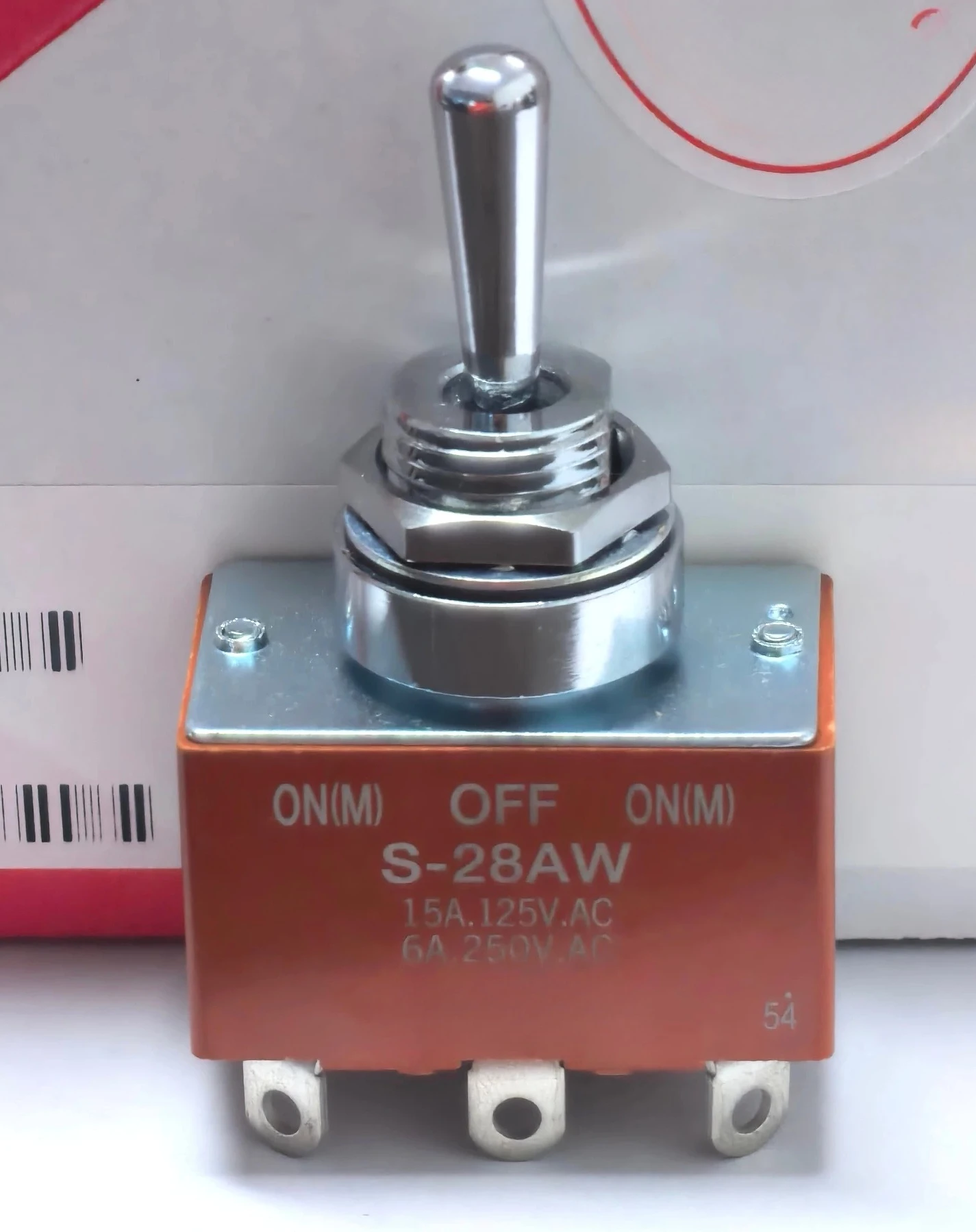 For nkk s-28aw six-pin three-speed self-resetting on both sides, opening size 12mm