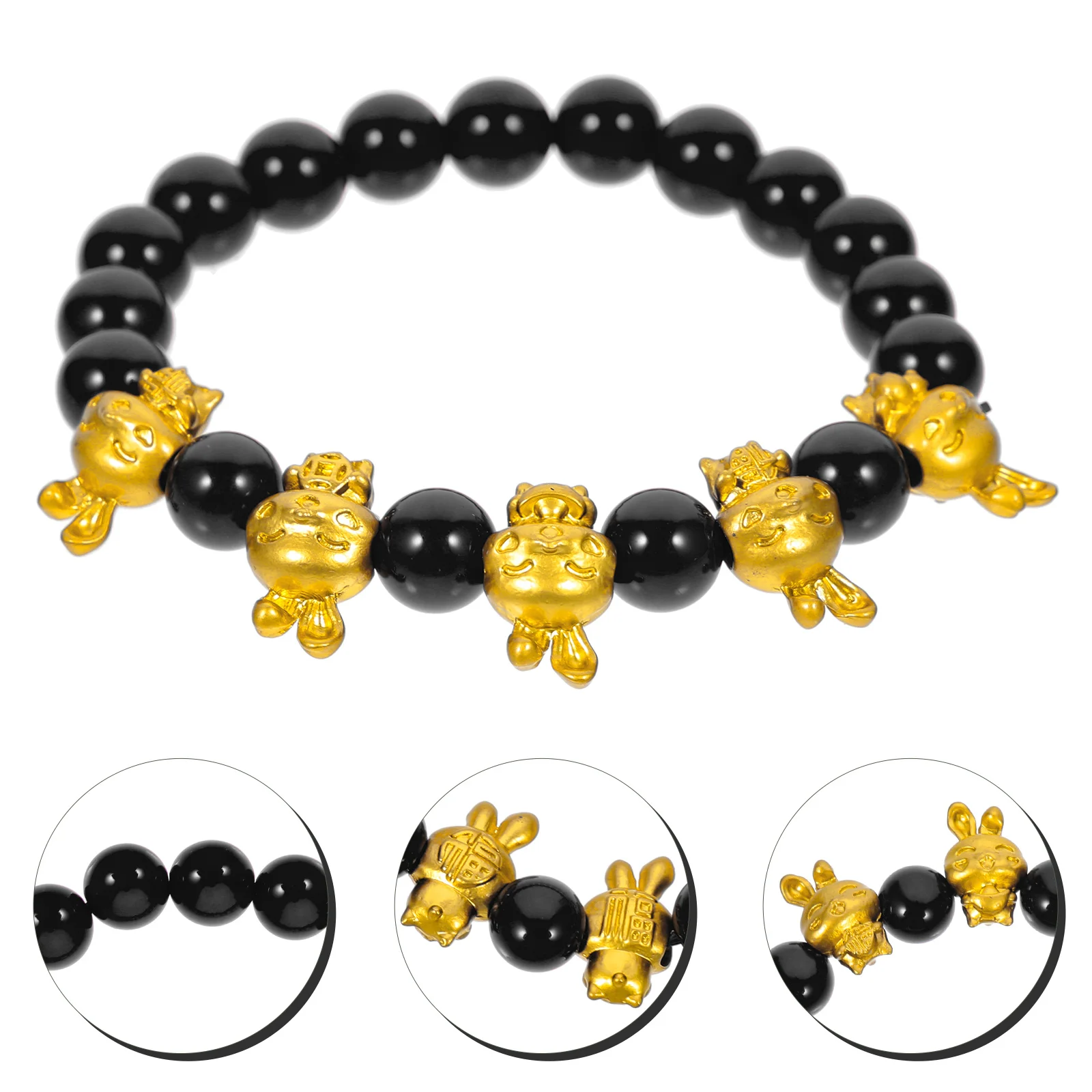 

Chinese Zodiac Rabbit Beaded Bracelet Year of The Rabbit Jewelry Anniversary Valentine's Day Gift Beaded Bracelet