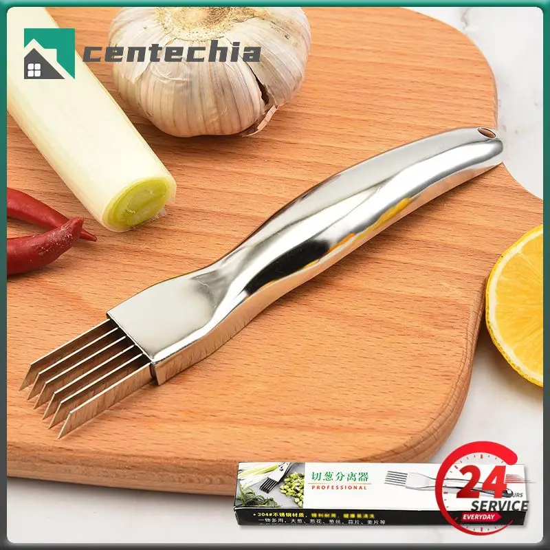 Multifunctional Stainless Steel Chopped Green Scallion Onion Knife Kitchen Vegetable Shredders Slicer Spring Cutting Gadgets