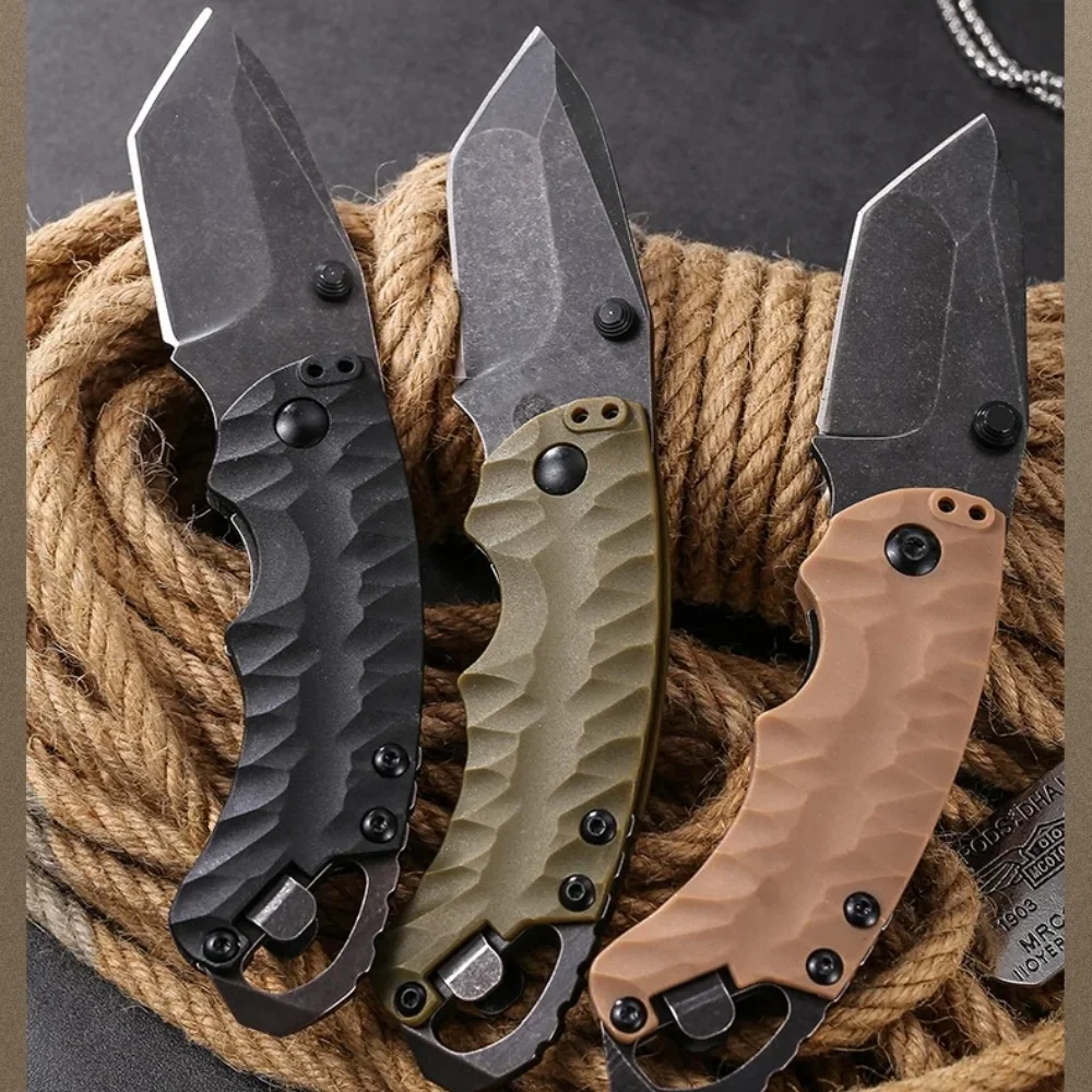 

Hot Sale KS 8750 Outdoor Folding Knife 8Cr13Mov Blade Nylon Fiber Handle EDC Multi-Purpose Portable Pocket Knife Survival Tool