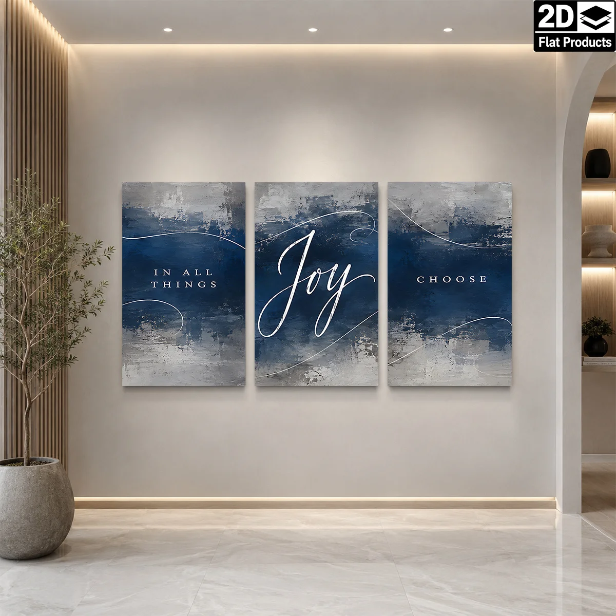 2D Flat 3PCS - Three panels with 