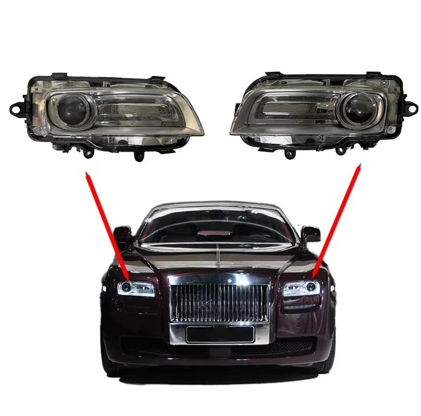 

Left and Right Headlights forRolls-Royce Ghost, OE number 663117211433 63117211434 , original second-hand
