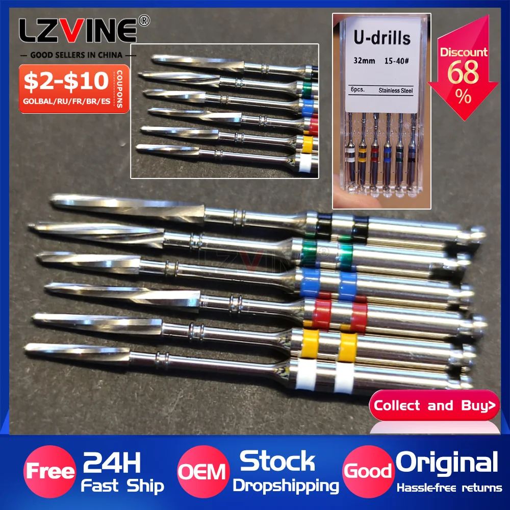 

Стоматологические эндодонтические ворота, сверла, Peeso, развертки, вращающиеся 32 мм/28 мм U-волоконные пост-пасты, эндофайлы, использование двигателя, стоматологические инструменты